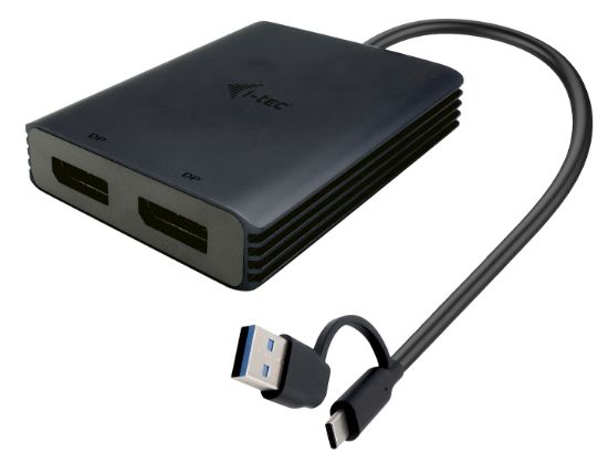 Image de i-tec USB-A/USB-C Dual 4K/60 Hz DisplayPort Video Adapter (CADUAL4KDP)