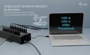 Image de i-tec USB-C/USB-A Metal Charging + data HUB, 15W per port, 20x USB-C (CACHRGHUB20C)