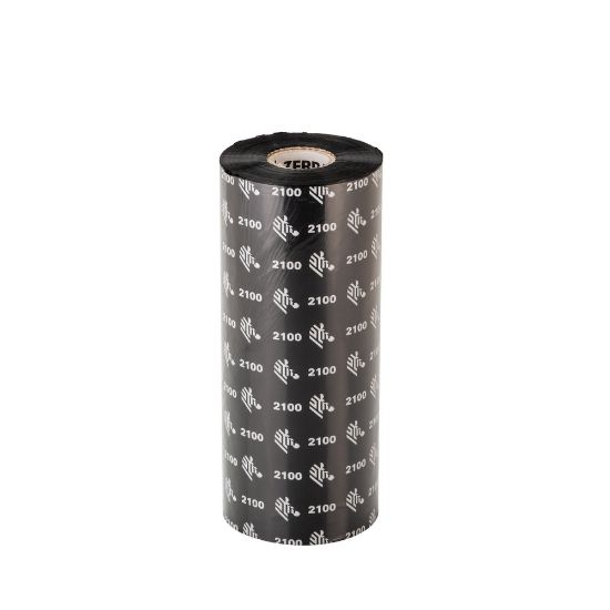 Image de Zebra 2100 Wax ruban thermique 600 m Noir (02100BK15660)