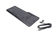 Image de HP 400 Backlit Wired Keyboard clavier Maison USB AZERTY Belge Noir (7N7C0AA#AC0)
