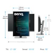 Image de BenQ RD240Q écran plat de PC 61,2 cm (24.1") 2560 x 1600 pixels WQXGA LCD Noir (9H.LLXLA.TBE)