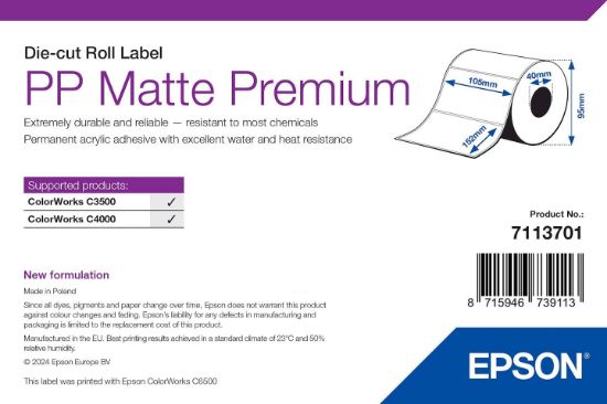 Image de Epson étiquette à imprimer Blanc Imprimante d'étiquette adhésive (7113701)