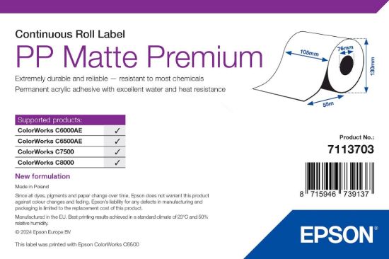Image de Epson étiquette à imprimer Blanc Imprimante d'étiquette adhésive (7113703)