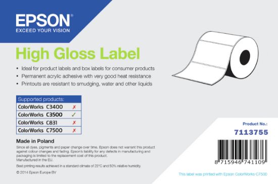 Image de Epson High Gloss Label Imprimante d'étiquette adhésive (7113755)