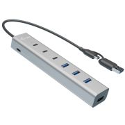 Image de i-tec USB-C/USB-A Charging Metal HUB 7 port (3x USB-C, 4x USB-A) (CAHUBMETAL7)