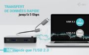 Image de i-tec Universal KVM HUB 2x USB-C + 2x USB-A 3.0 (CAKVMHUB2A2C)