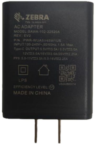 Image de Zebra PWR-WUA5V45W1US Chargeur de batterie (PWR-WUA5V45W1GB)