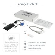 Image de StarTech.com Adaptateur Crash Cart USB - Adaptateur Crash Cart KVM USB pour Ordinateur Portable - Crash Cart de Salle de Serveurs - Datacenter Crash Cart - Crash Cart Informat ... (NOTECONS02)