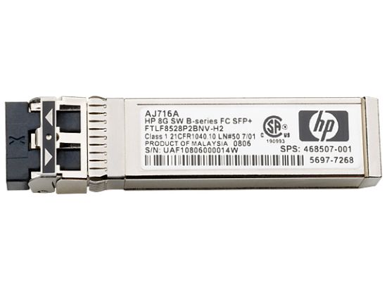 Image de HP E B-series 10GbE Short Wave SFP+ Transceiver Modules émetteur-récepteur de réseau (AP823A)