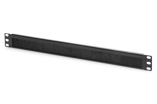 Image de Digitus Rail de câbles à brosses pour armoires de 483 mm (19") Accessoire de racks - Noir (DN-97661)
