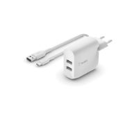 Image de Belkin chargeur d'appareils mobiles Blanc Intérieure (WCE001VF1MWH)