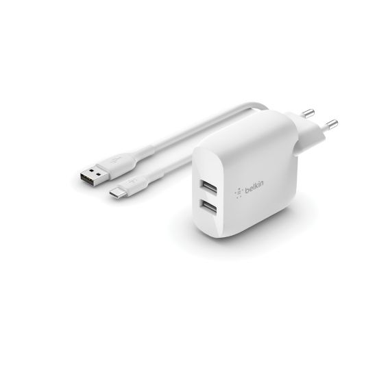Image de Belkin chargeur d'appareils mobiles Blanc Intérieure (WCE001VF1MWH)