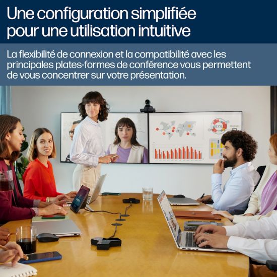Image de HP Poly Caméra intelligente Poly Studio E60 4K MPTZ avec zoom optique 12x (9W1A6AA)