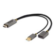 Image de StarTech.com Adaptateur HDMI vers DisplayPort - Adaptateur HDMI vers DisplayPort de 30cm - Câble HDMI vers Displayport, Alimentation par Bus - Adaptateur HDMI 2.0 à ... (128-HDMI-DISPLAYPORT)
