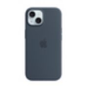 Image de Apple Coque en silicone avec MagSafe pour iPhone 15 - Bleu orage - Marine (MXPF3ZM/A)