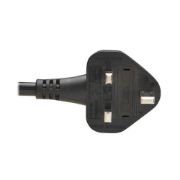 Image de Eaton 2.5 m, BS 1363 to C19 - 13A, 250V, H05VV-F, PVC, Black Cordon d'alimentation - Noir (P052-2P5M-UK)