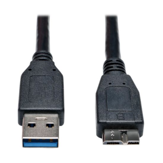 Image de Eaton Tripp Lite USB 3.0 SuperSpeed Device Cable (A to Micro-B M/M) Black, 3 ft. (0.91 m) Câble USB - Noir (U326-003-BK)