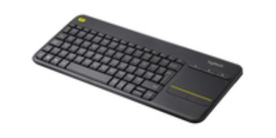 Image de Logitech Wireless Touch Keyboard K400 Plus Clavier HTPC pour PC connecté aux télévisions (920-007131)