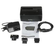 Image de StarTech.com Station d'Accueil pour Disque Dur USB 3.0 à SATA à Baie Unique, Dock pour HDD USB 3.0 (5 Gbps), Docking Station pour HDD/SSD Externe 2,5/3,5" SATA I/II/III - Char ... (SATDOCKU3S)