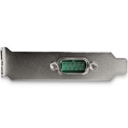 Image de StarTech.com Carte Adaptateur Série RS232 PCI Express à 1 port - Carte Contrôleur Hôte Série PCIe RS232 - PCIe vers Série DB9 - 16950 UART - Carte d'Extension Profil Bas - Win ... (PEX1S953LP)