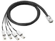 Image de HP E Mini SAS High Density to Dual 2-lane Mini SAS High Density External Fanout 4 Meter Cable Accessoire de racks (K2R01A)