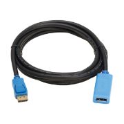 Image de Eaton Active Repeater and Latching Connector (M/F), 8K 60 Hz, HDR, 4:4:4, HDCP 2.2, Blue, 2.7m - Noir,Bleu (P579-009-8K6)