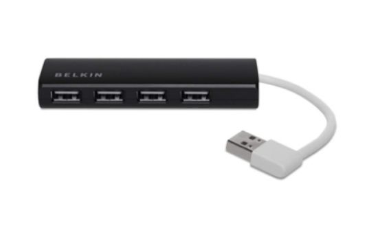 Image de Belkin hub & concentrateur 480 Mbit/s Noir (F4U042BT)