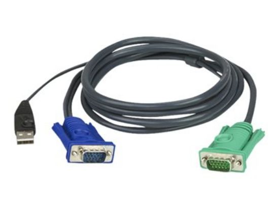 Image de HP E Câbles de commutateurs VGA vers USB KVM Câbles KVM - Noir (Q5T69A)