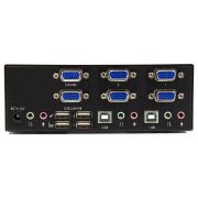 Image de StarTech.com Switch KVM USB double VGA à 2 ports avec hub USB 2.0 à 2 ports (SV231DVGAU2A)
