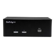 Image de StarTech.com Switch KVM USB double VGA à 2 ports avec hub USB 2.0 à 2 ports (SV231DVGAU2A)