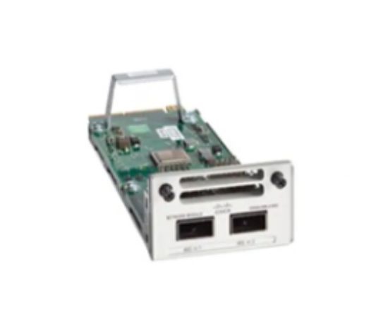 Image de Cisco Catalyst 9300 2 x 100G/40G dual rate QSFP Network Module, spare Adaptateur Interface (C9300X-NM-2C=)