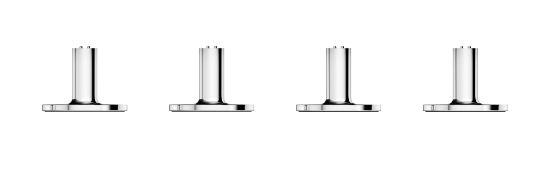 Image de Apple Kit de pieds pour Mac Pro Pièce du boîtier de l'ordinateur - Acier inoxydable (MXNM2ZM/A)