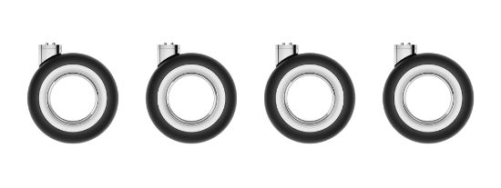 Image de Apple Kit de roulettes pour Mac Pro Pièce du boîtier de l'ordinateur - Noir,Acier inoxydable (MX572ZM/A)