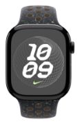 Image de Apple Bracelet Sport Nike Ciel de minuit 46 mm - M/L - Noir (MYL73ZM/A)