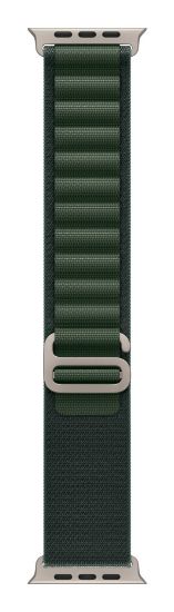 Image de APPLE Boucle Alpine vert foncé 49 mm - Medium - Finition titane naturel (MXMV3ZM/A)