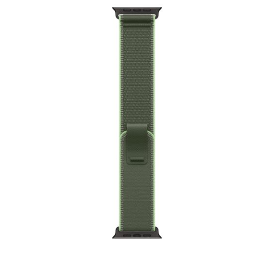 Image de Apple Boucle Trail vert/vert fluo 49 mm - M/L - Finition titane noir (MG9P4ZM/A)