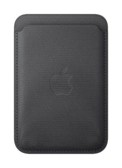 Image de Apple Porte-cartes en tissage fin pour iPhone avec MagSafe - Noir (MGHA4ZM/A)