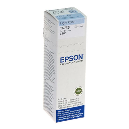 Image de Epson T6735 Light Cyan ink bottle 70ml (C13T67354A)
