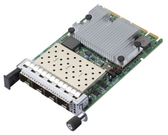 Image de Lenovo ThinkSystem Broadcom 57454 10/25GbE SFP28 4-port OCP Ethernet Adapter Carte de réseaux - Vert,Acier inoxydable (4XC7A08242)