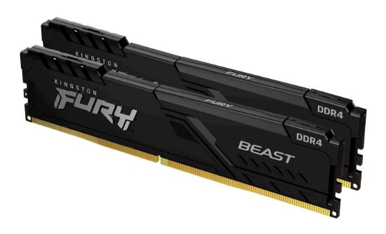 Image de Kingston Technology FURY Beast 16Go 3200MT/s DDR4 CL16 DIMM (Kit de 2) Black (KF432C16BBK2/16)