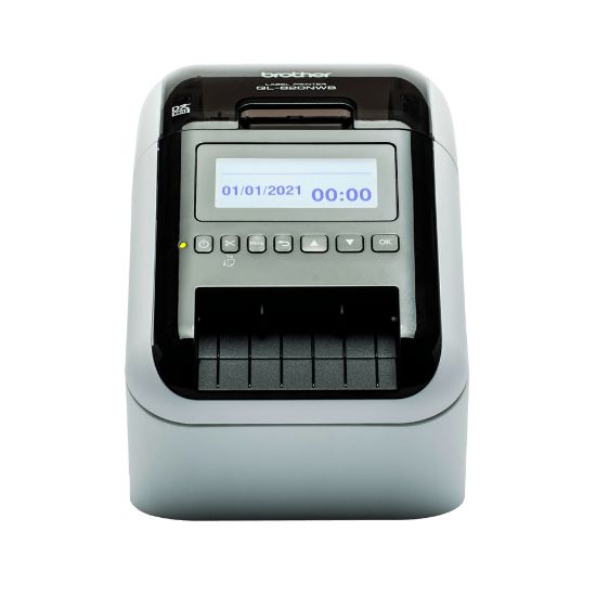 Image de Brother VMXX1 imprimante pour étiquettes Thermique directe Couleur 300 x 600 DPI 176 mm/sec Avec fil &sans fil Ethernet/LAN DK Wifi Bluetooth (QL-820NWB)