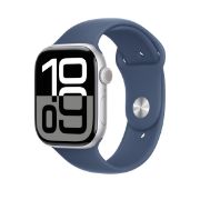 Image de Apple Bracelet Sport denim 46 mm - S/M - Bleu (MXLV3ZM/A)