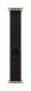 Image de Apple Boucle Trail noir/charbon 49 mm - S/M - Finition titane naturel - Noir,Charbon de bois (MFT84ZM/A)