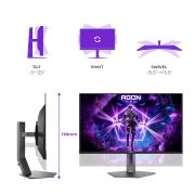 Image de AOC AGON PRO écran plat de PC 80 cm (31.5") 3840 x 2160 pixels 4K Ultra HD OLED Noir (AG326UZD2)