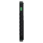 Image de APC Easy Rack unité de distribution d'énergie 7 sortie(s) CA 1U Noir (SEP6104G)