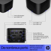 Image de HP Station d’accueil Thunderbolt 280 W G4 avec câble combo (4J0G4AA)