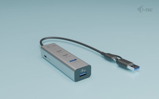 Image de i-tec Metal Universal Charging HUB 2xUSB-C + 2x USB-A Port + Power Delivery 85W (CAHUBMETAL2A2CPD)