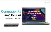 Image de i-tec Thunderbolt 5 Triple Display Docking Station, M.2 slot, 6x USB, 2.5GLAN + Power Delivery 140W (TB5TRIPLEDOCKM2PDUK)