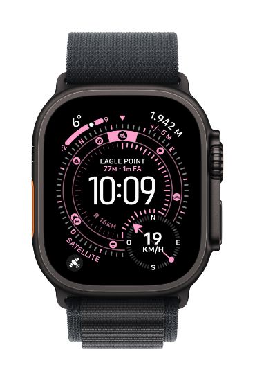 Image de Apple Boucle Alpine noir 49 mm - Small - Finition titane noir (MG9G4ZM/A)
