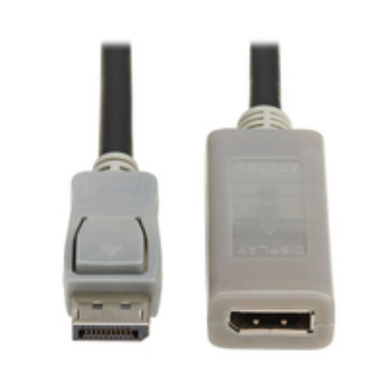 Image de Eaton DisplayPort Extension Cable with Active Repeater and Latching Connector (M/F), 4K 60 Hz, HDR, 4:4:4, HDCP 2.2, 20 ft. (6.1 m), TAA - Noir (P579-020-4K6)